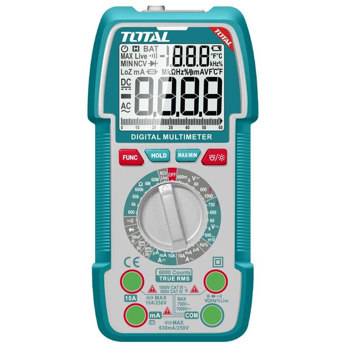 1 (11) Total Digital multimeter 1000V 6000counts - Image 1