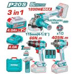 Total TCKLI20358 3 Pcs Cordless combo kit - Image 2