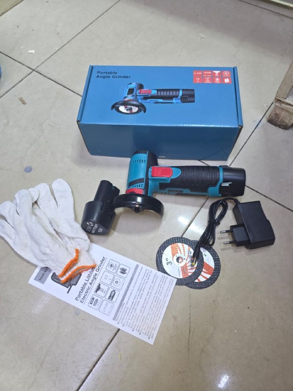 29e08cef-4e40-4d5d-8079-af214ea57789 12V portable angle grinder kit 3" - Image 1