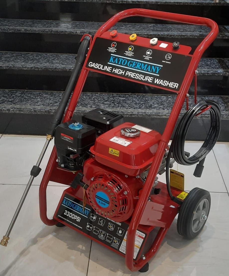 9ec06838-858d-426e-814a-3befdbbbeee0 Kato Germany Petrol Pressure Washer 3300PSI 8.0hp Engine - Image 1