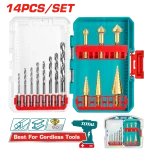 Total 14 Pcs HSS drill bits and step drill bits set - Image 3