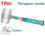Total Rubber hammer Weight:16oz/450g - Image 3