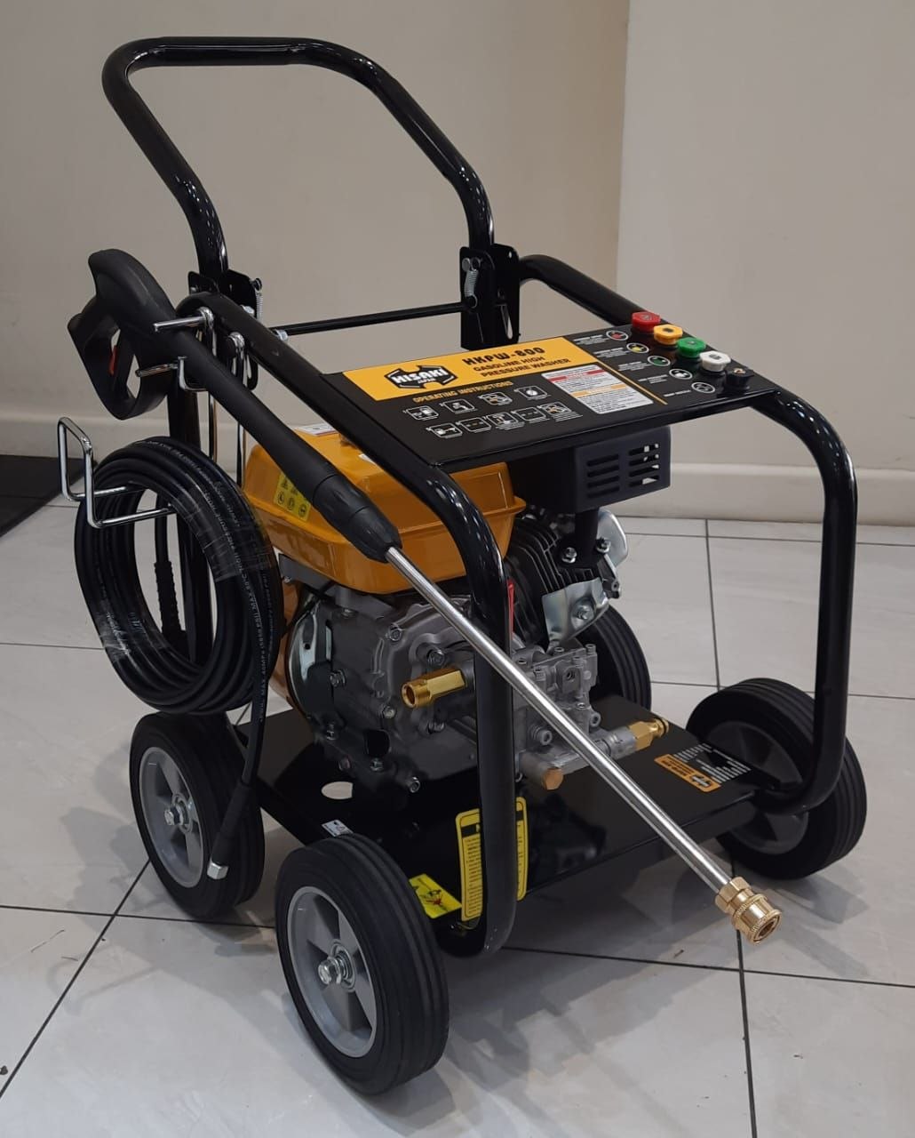a1174f80-e1de-4972-b0d7-ea5e406c897e Hisaki Japan Petrol Pressure Washer 3400PSI 8.0hp Engine - Image 1