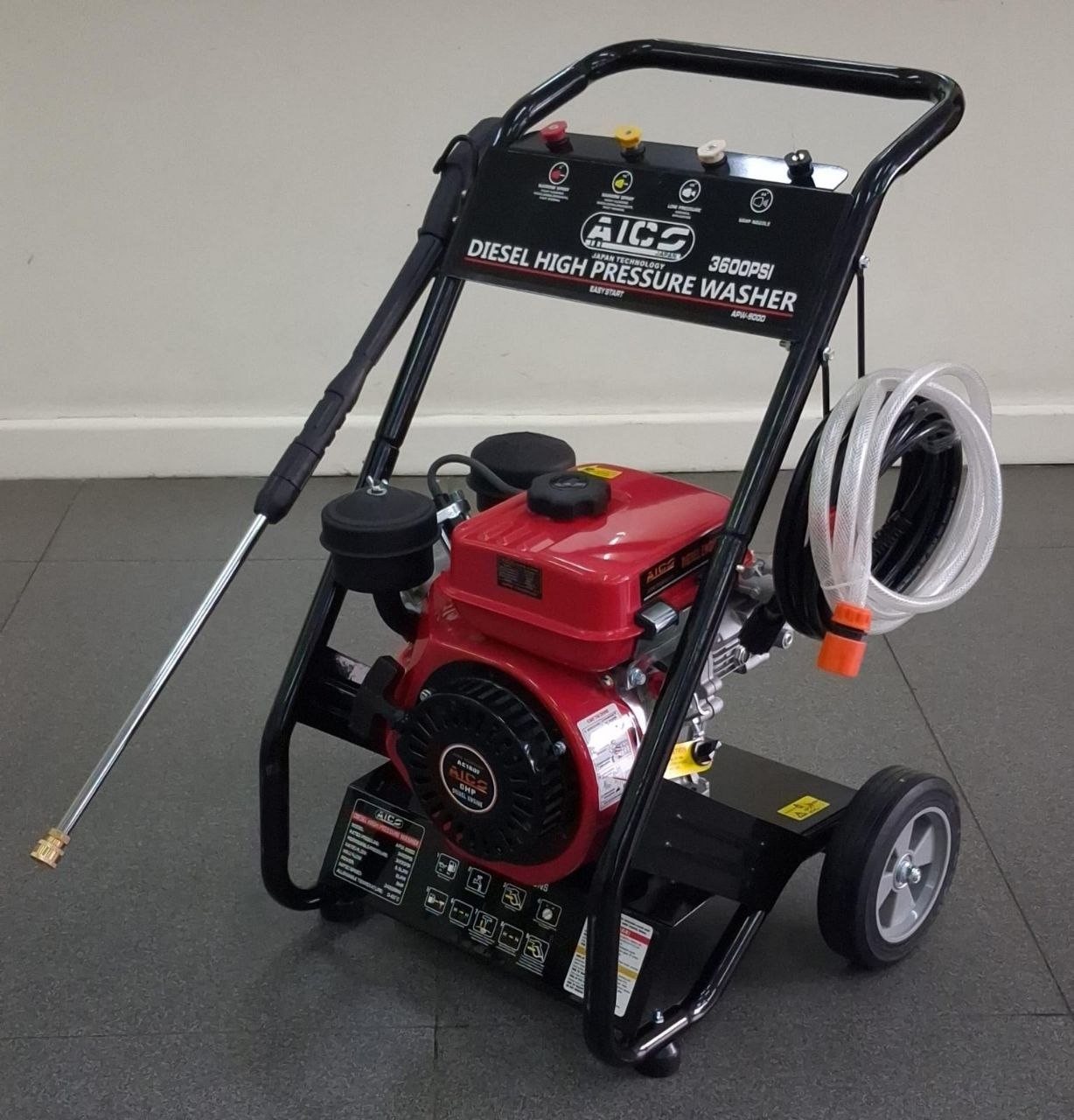 ded34eba-9325-4987-b602-fc34ccf585aa Aico Japan DIESEL Pressure washer 3600psi with 8hp Diesel Engine - Image 1