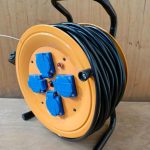 Heavy-duty industrial extension cable reel 2.5m by 50m
