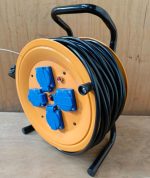 Heavy-duty industrial extension cable reel 2.5m by 50m