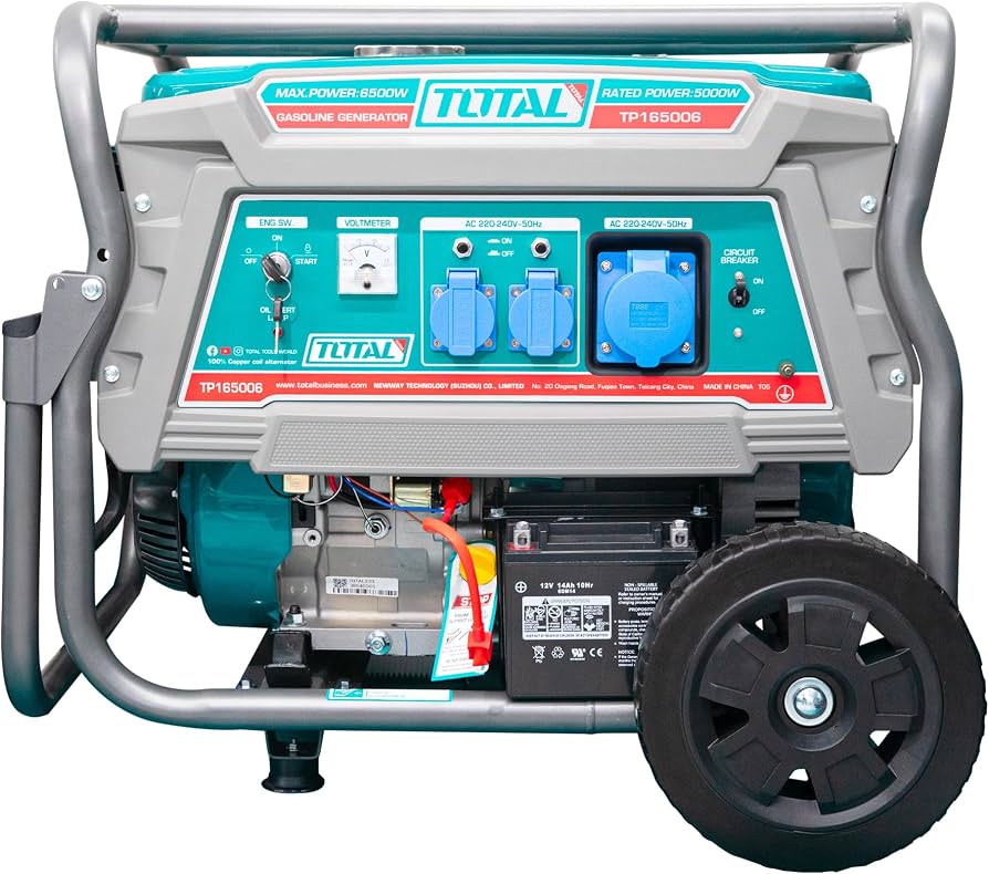 812eHgY5Z+L._AC_UF894,1000_QL80_ Total TP165006 Gasoline generator 6.5Kw - Image 1